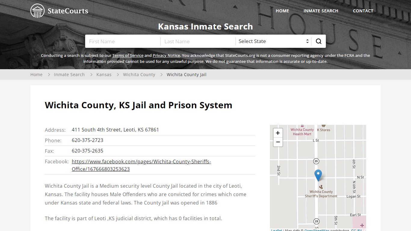 Wichita County Jail Inmate Records Search, Kansas ...